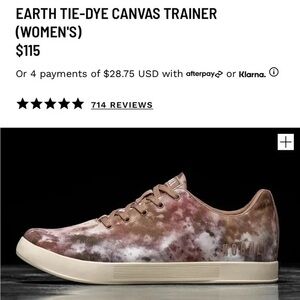 NOBULL Women’s Tie-Dye Canvas Trainer Earth Tie-Dye US 10